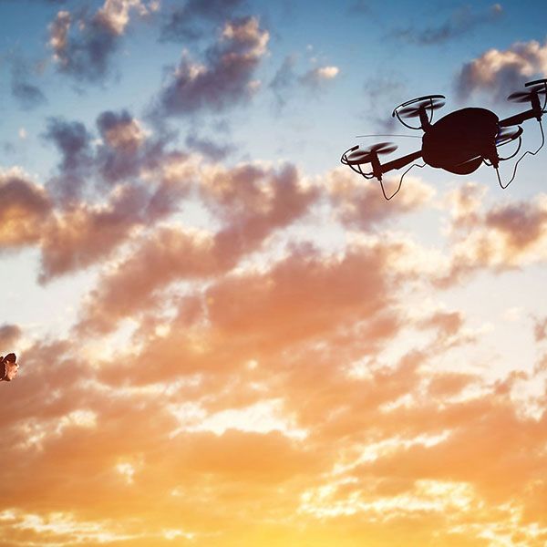 Mariage filmé par drone