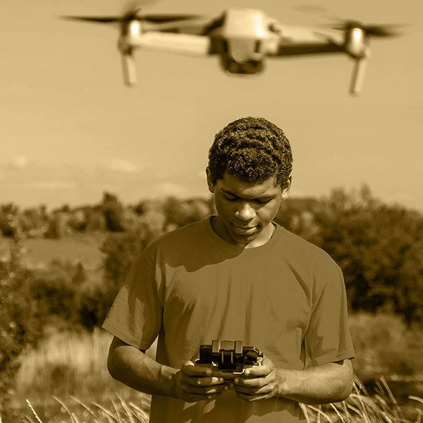 Film drone mariage