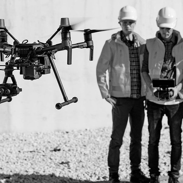 Mariage filmé par drone