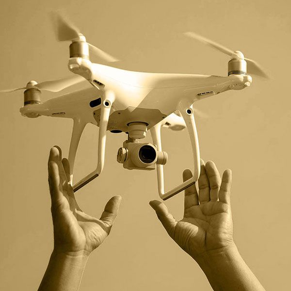 Drone professionnel mariage