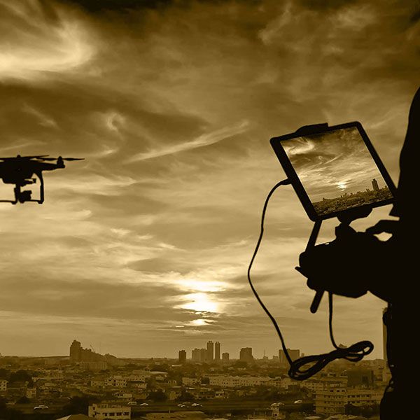 Photo mariage drone