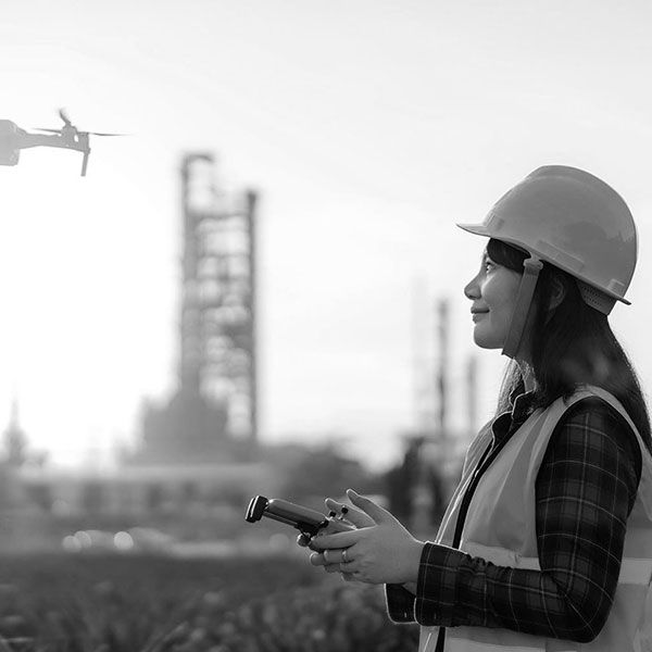 Mariage filmé par drone