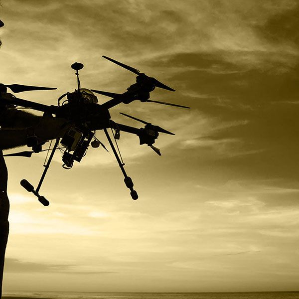Mariage filmé par drone