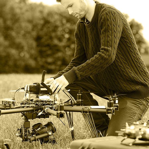 Video drone mariage