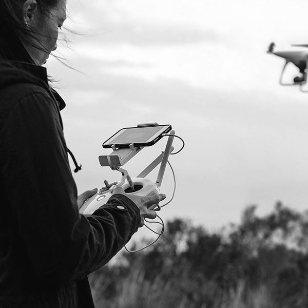 Mariage filmé par drone