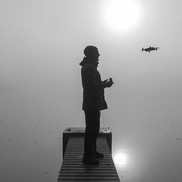 Photo mariage drone