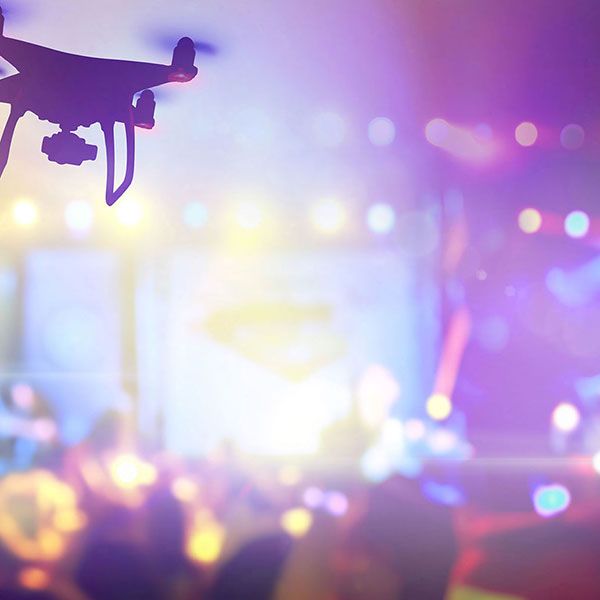 Mariage filmé par drone