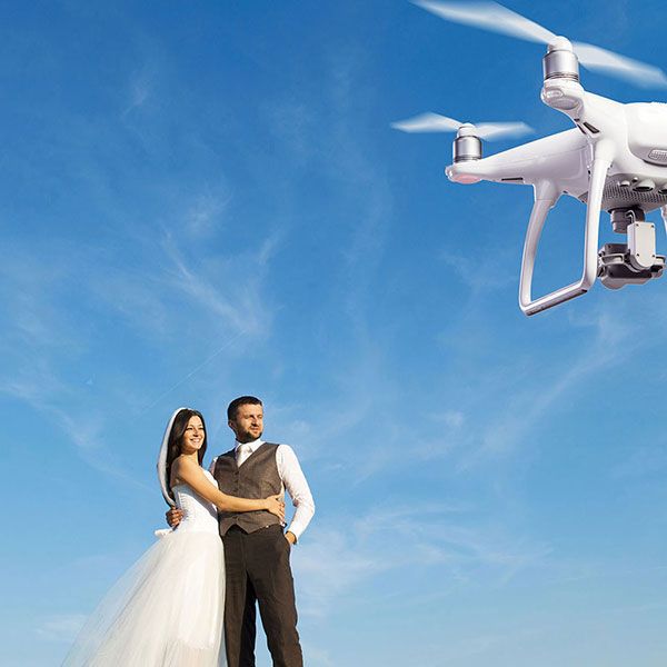 Video drone mariage