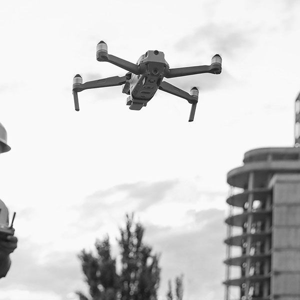 Mariage filmé par drone