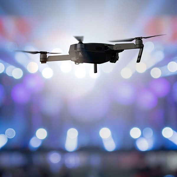 Drone professionnel mariage