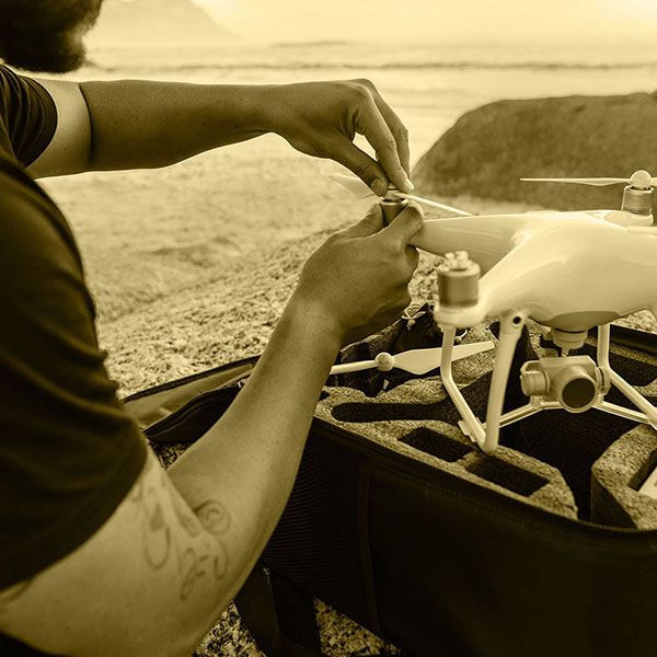 Video drone mariage