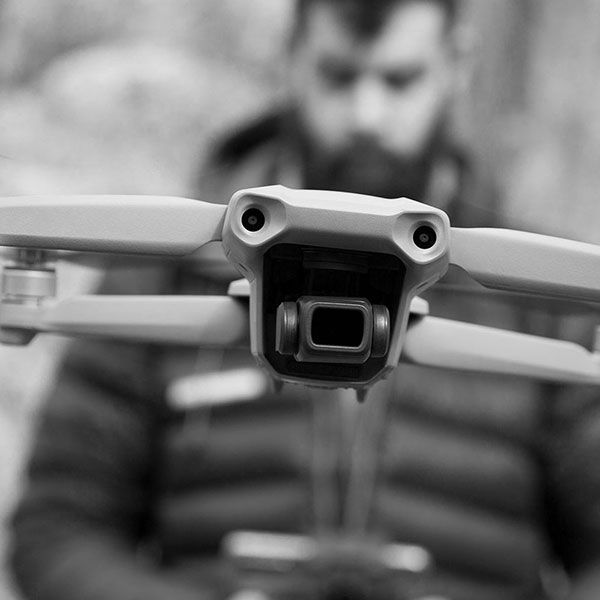 Vue du ciel drone