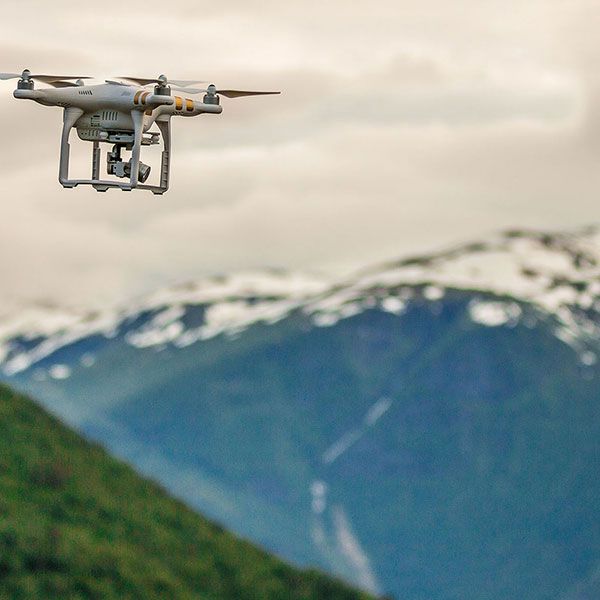 Vue du ciel drone