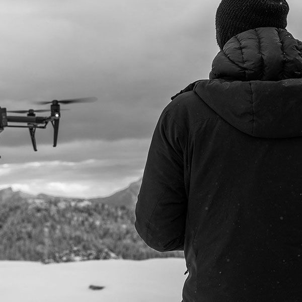 Vue du ciel drone