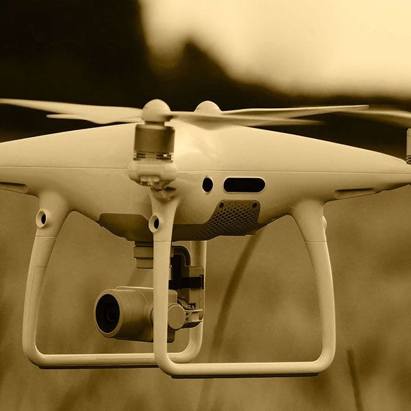 Vue du ciel drone