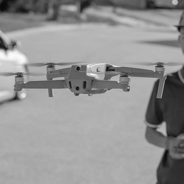 Vue du ciel drone