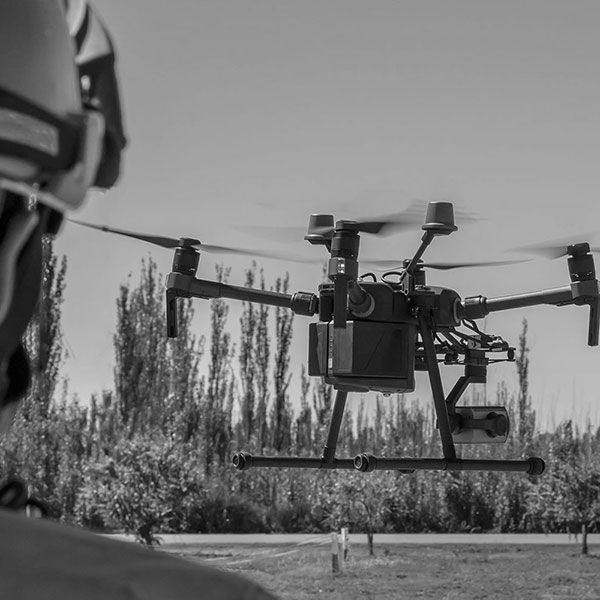 Vue du ciel drone