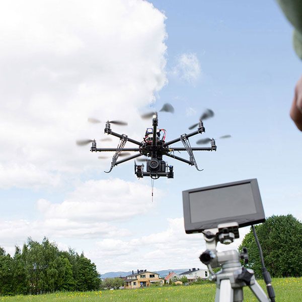 Vue du ciel drone