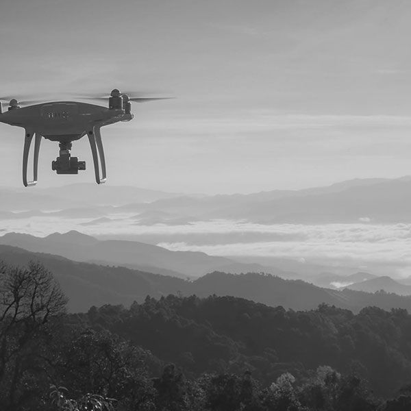 Vue du ciel drone