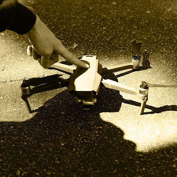Vue du ciel drone
