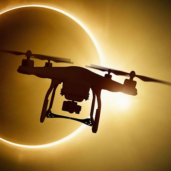 Vue du ciel drone