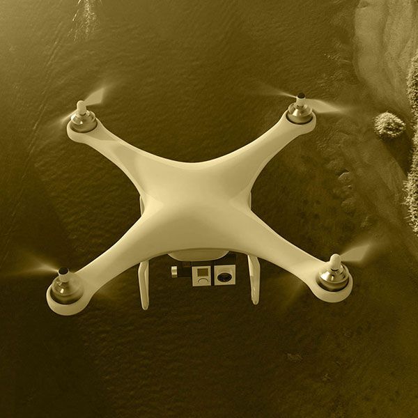 Vue du ciel drone