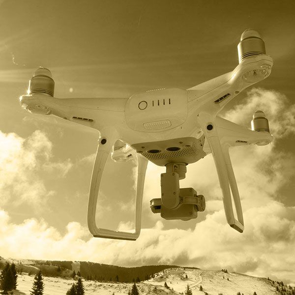 Vue du ciel drone