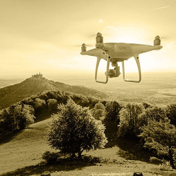 Vue du ciel drone