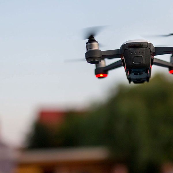 Vue du ciel drone