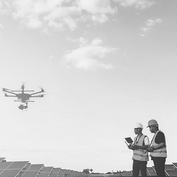 Vue du ciel drone