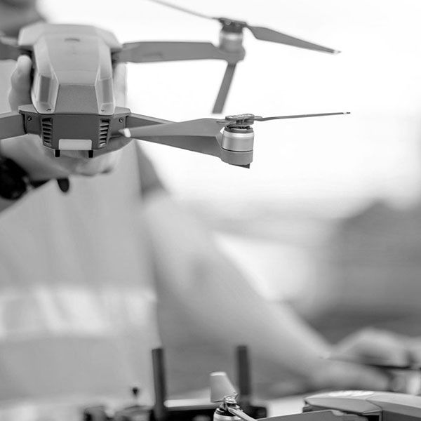 Vue du ciel drone