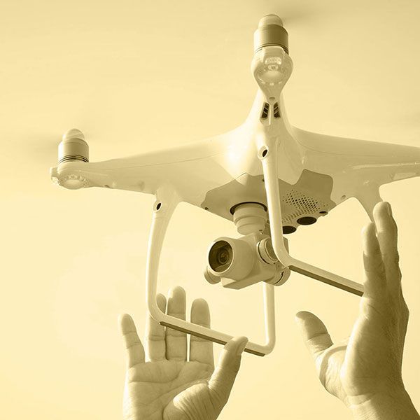 Vue du ciel drone
